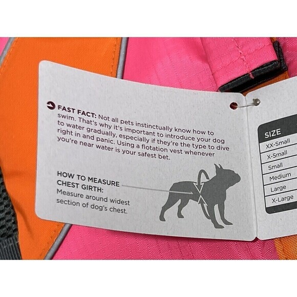NEW Good 2 Go dog life vest flotation reflective adjustable 16-30 Lbs Sz Small - Picture 5 of 10